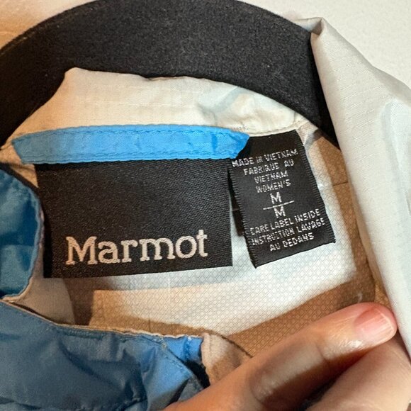 Marmot bright blue rain jacket - Picture 4 of 6